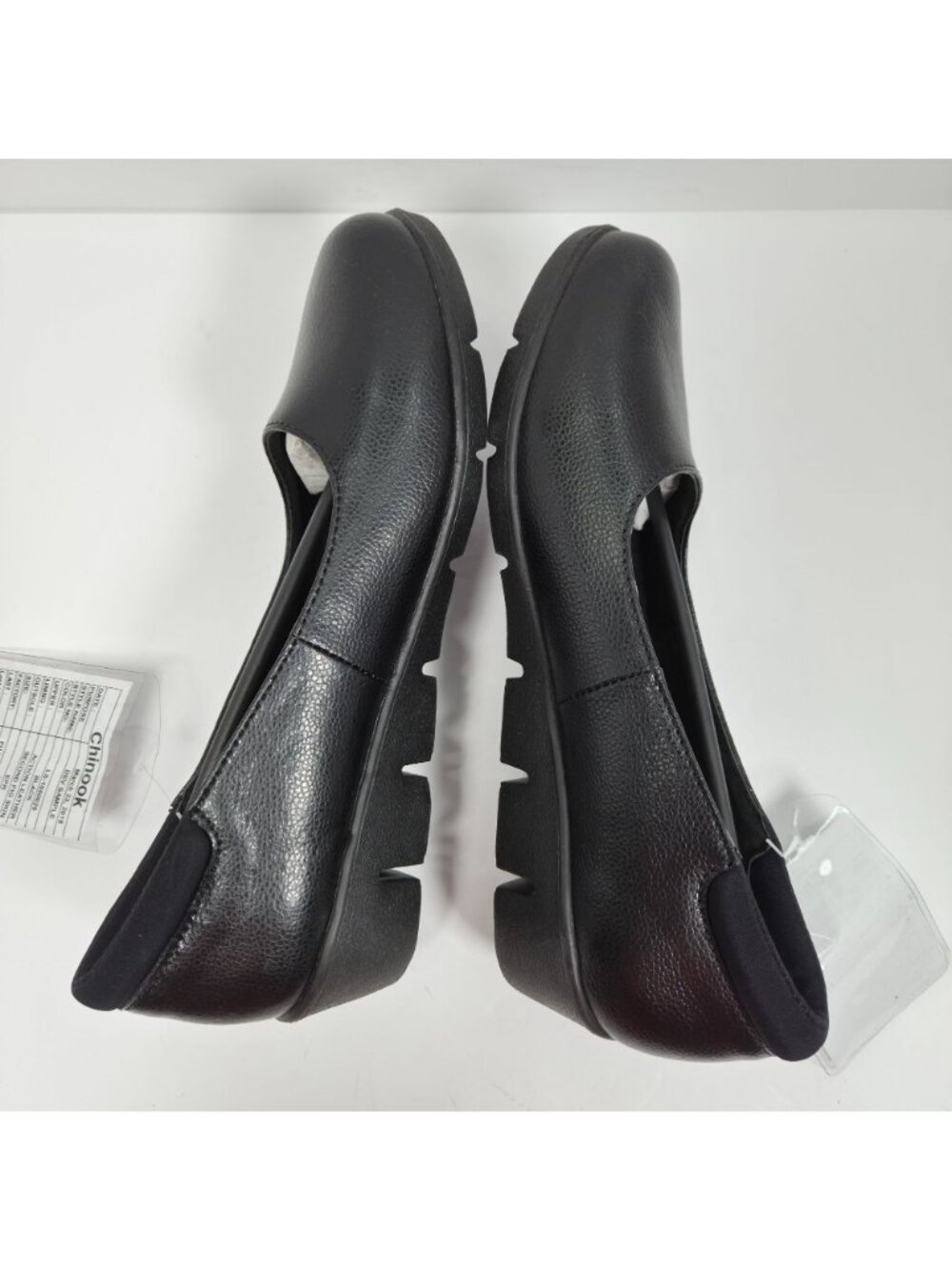 Chinook Women's Black Leather Slip-On Shoes US Size 7 NWT - Picture 5 of 8